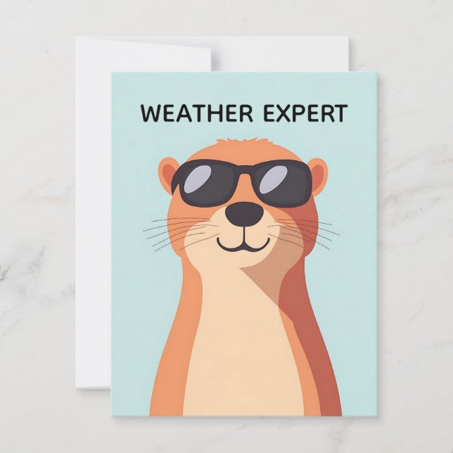 Cartão De Festividades Happy Groundhog Day Cute Colorful Woodchuck  (Frente)