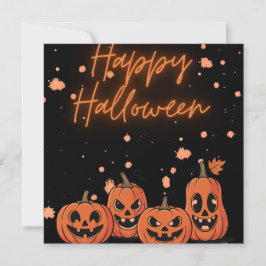 Cartão De Festividades Happy Halloween Postcard