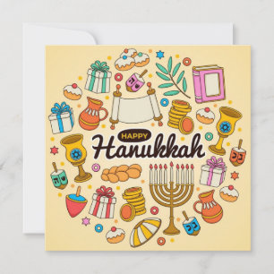 Cartão De Festividades Happy Hanukkah
