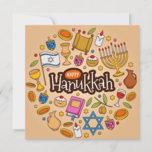Cartão De Festividades Happy Hanukkah