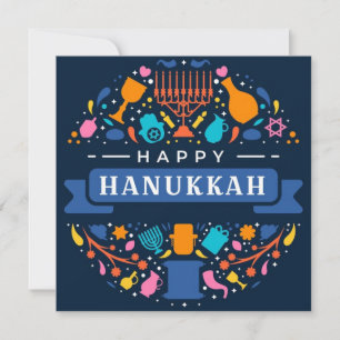Cartão De Festividades Happy Hanukkah