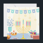 Cartão De Festividades Happy Hanukkah<br><div class="desc">Cartão de Hanukkah bonito</div>