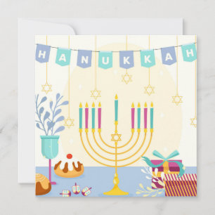 Cartão De Festividades Happy Hanukkah
