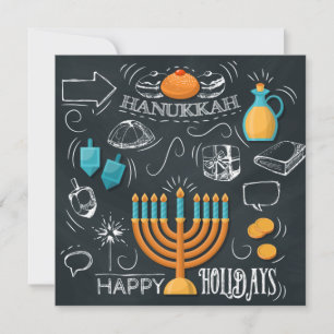 Cartão De Festividades Happy Hanukkah
