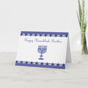 Cartão De Festividades Happy Hanukkah Brother Card
