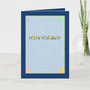 Cartão De Festividades Happy Hanukkah Greeting Card