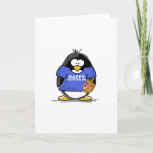 Cartão De Festividades Happy Hanukkah Penguin