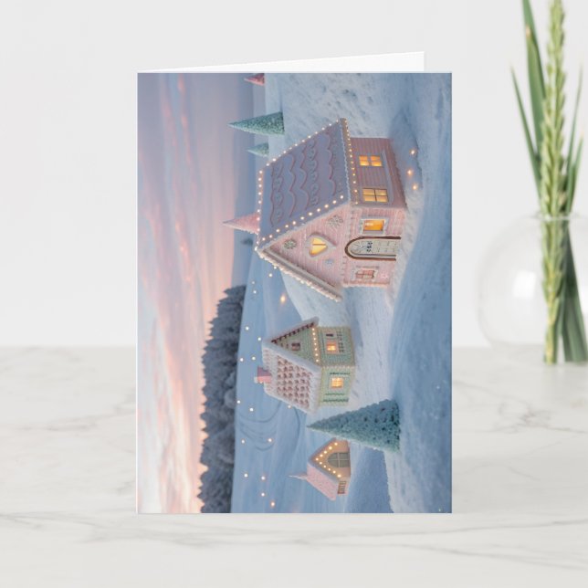 Cartão De Festividades Happy Holiday Card (Frente)