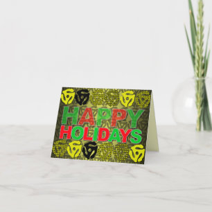 Cartão De Festividades Happy Holiday Card 45 Record Insert
