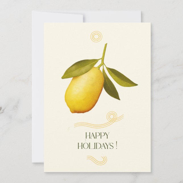 Cartão De Festividades Happy holidays! (Frente)