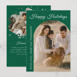 Cartão De Festividades Happy Holidays Arch 2 Photo