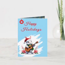 Cartão De Festividades Happy Holidays Bunny Christmas Ornaments