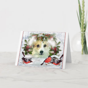 Cartão De Festividades Happy Holidays Corgi