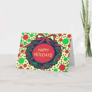 Cartão De Festividades Happy Holidays - Greeting Card