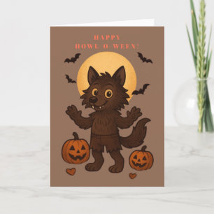 Cartão De Festividades Happy Howl-O-Ween