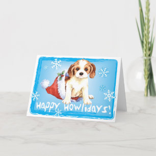 Cartão De Festividades Happy Howliday Cavalier