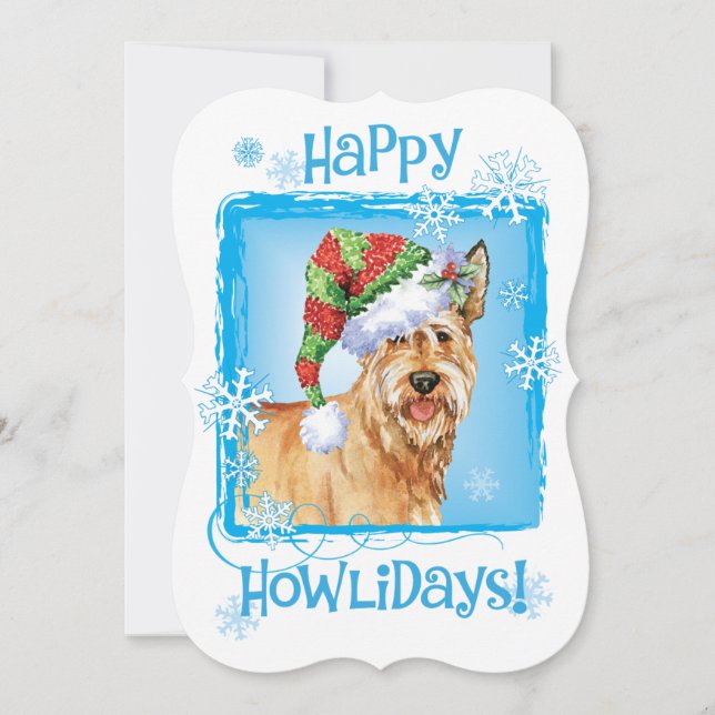 Cartão De Festividades Happy Howlidays Berger Picard (Frente)