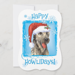 Cartão De Festividades Happy Howlidays Irish Wolfhound