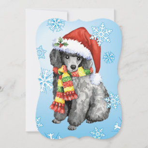 Cartão De Festividades Happy Howlidays Miniature Poodle
