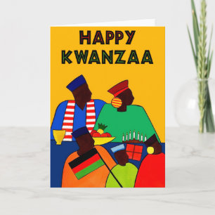 Cartão De Festividades Happy Kwanzaa