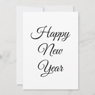 Cartão De Festividades Happy New Year Flat Holiday Card