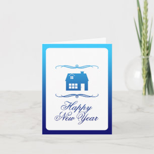 Cartão De Festividades happy new year new address announcement