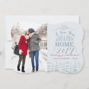 Cartão De Festividades Happy New Year New Home Holiday Photo Card