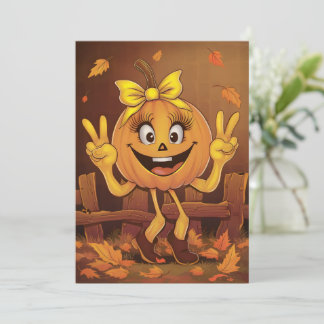 Cartão De Festividades Happy pumpkin.