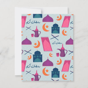Cartão De Festividades Happy Ramadan Pattern