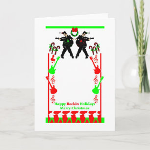 Cartão De Festividades Happy Rockin Holidays