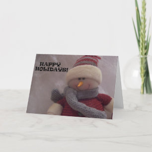 Cartão De Festividades HAPPY SNOWMAN CARD - Customized