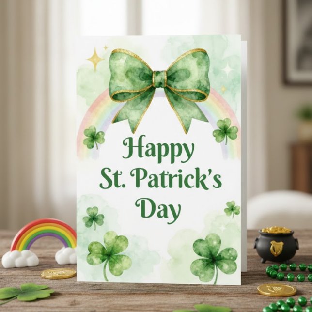 Cartão De Festividades Happy St Patrick’s Day Irish Greeting Card (Criador carregado)