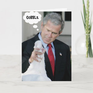 Cartão De Festividades Happy Thanksgiving Bush Card