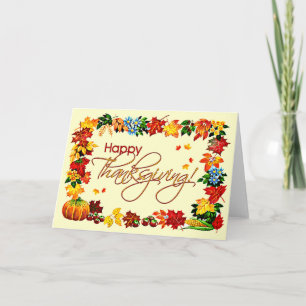 Cartão De Festividades HAPPY THANKSGIVING by SHARON SHARPE