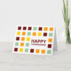 Cartão De Festividades happy thanksgiving (mod squares)
