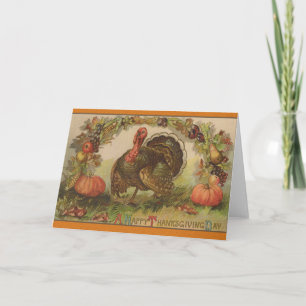 Cartão De Festividades Happy Thanksgiving Vintage Art Cards