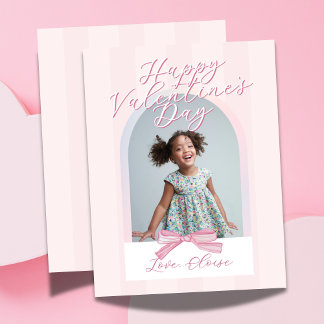 Cartão De Festividades Happy Valentine's Day Arch Photo Bow Card