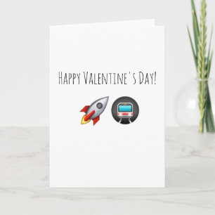 CARTÃO DE FESTIVIDADES HAPPY VALENTINES DAY CUSTOM MESSAGE EMOJI BIRTHDAY