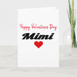 Cartão De Festividades Happy Valentine's Day Grandma Mimi heart love