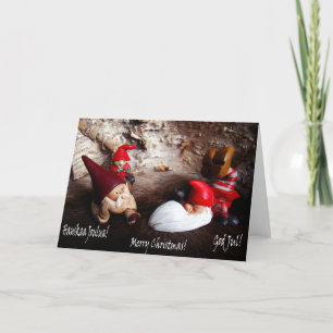 Cartão De Festividades ~ Hauskaa Joulua do Feliz Natal do ~ de julho do