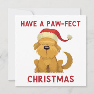 Cartão De Festividades Have a Paw-Fest Christmas // Cute Dog Christmas