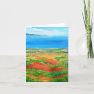 Cartão De Festividades Hawaii Island Lanai Landscape