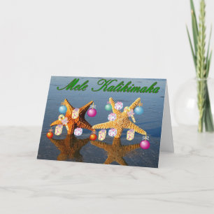 Cartão De Festividades Hawaiian Christmas card
