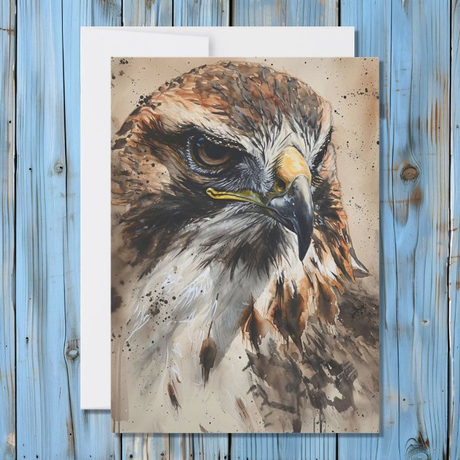 Cartão De Festividades Hawk Totem Spirit Significado Card (Criador carregado)