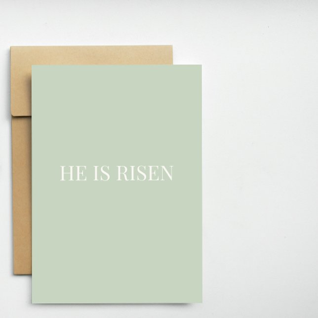 Cartão De Festividades He Is Risen Christian Easter Card (Criador carregado)