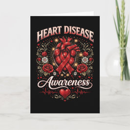 Cartão De Festividades Heart Disease Awareness