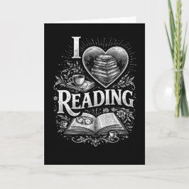 Cartão De Festividades Heart of a Book Lover