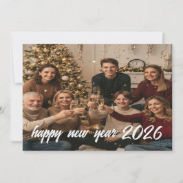 Cartão De Festividades Heartfelt New Year Family Card