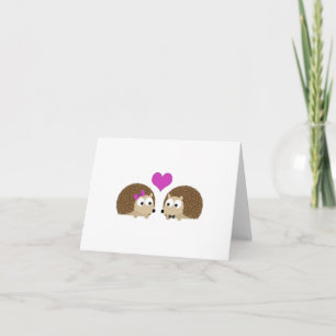 Cartão De Festividades Hedgehog Love