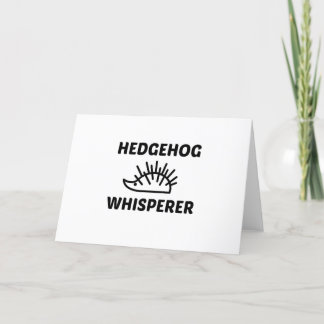 CARTÃO DE FESTIVIDADES HEDGEHOG WHISPERER